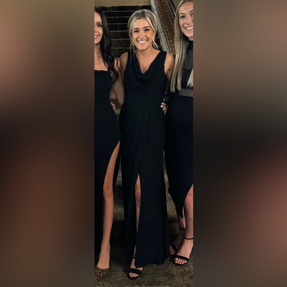 Black Chiffon Dress